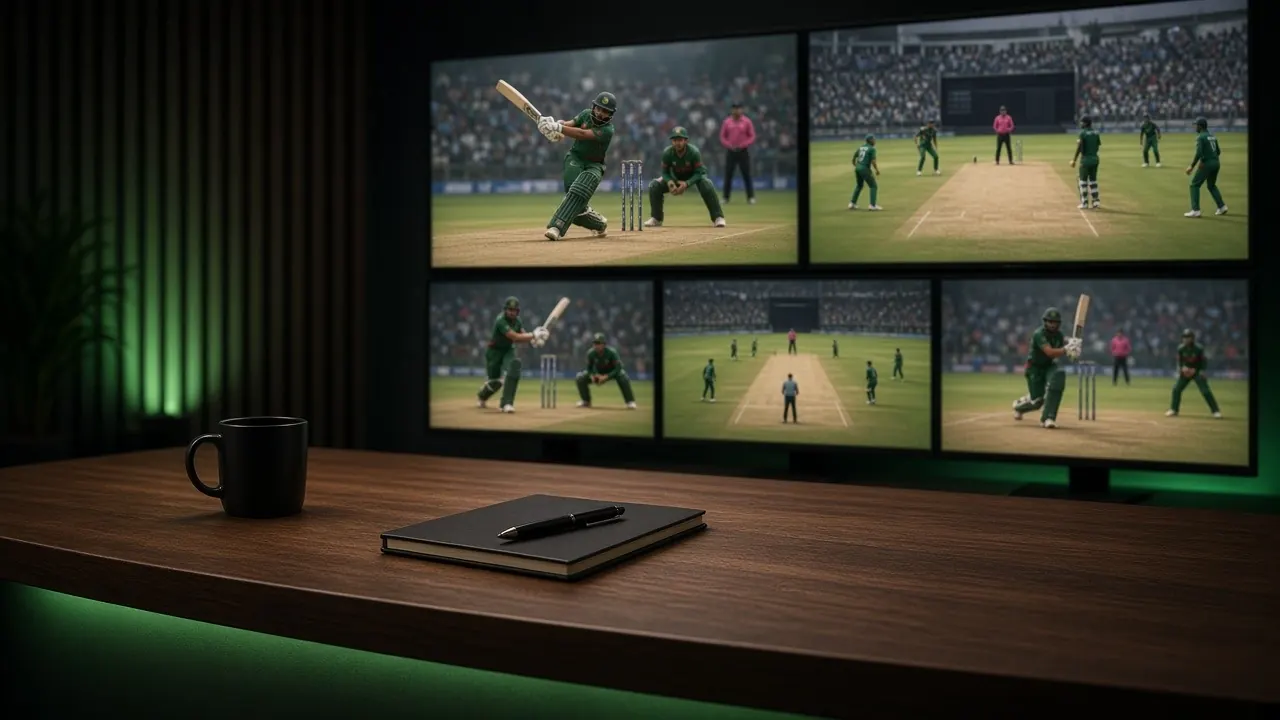 Cricket desk news monitor