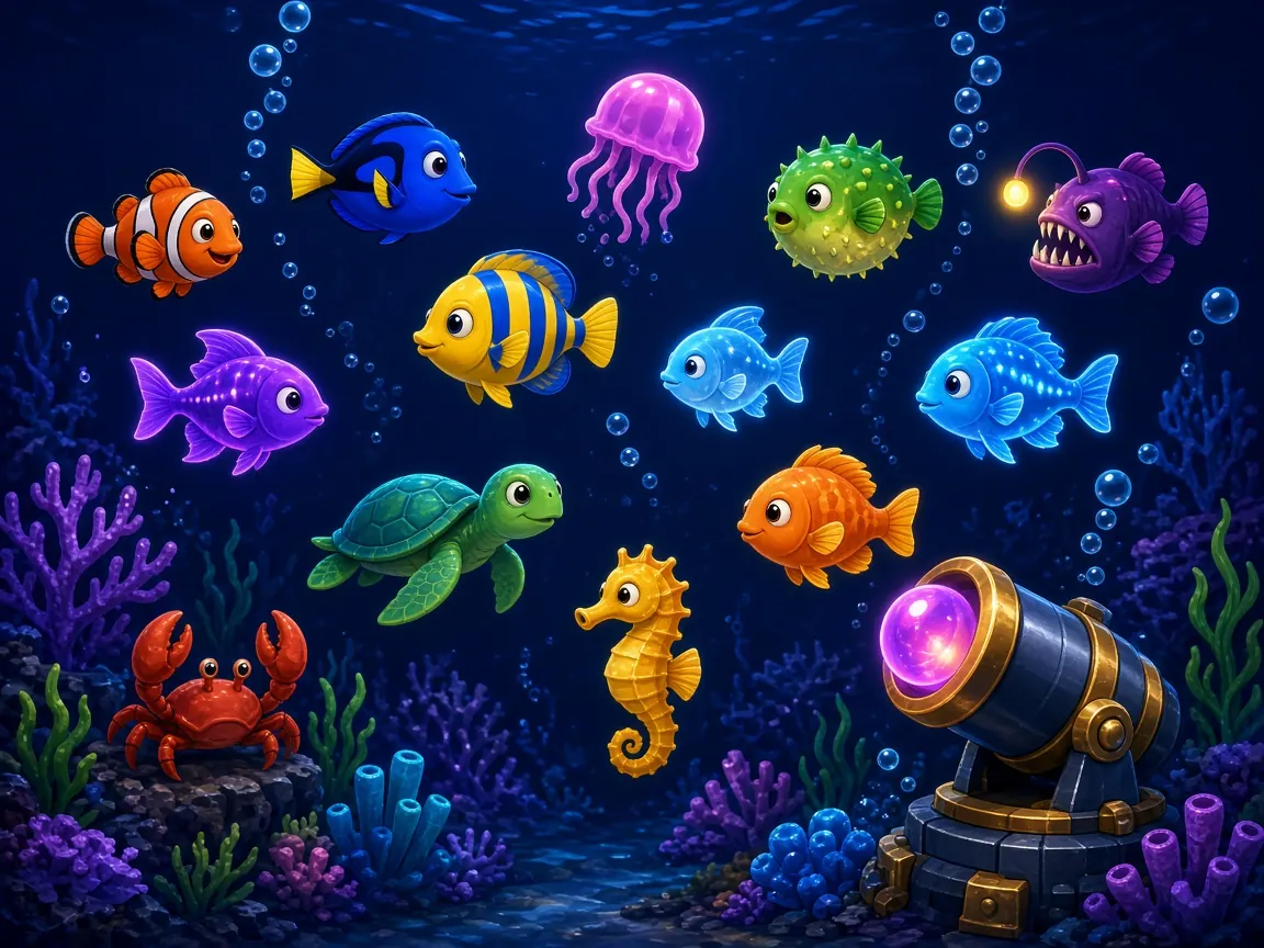 Fishing arcade game